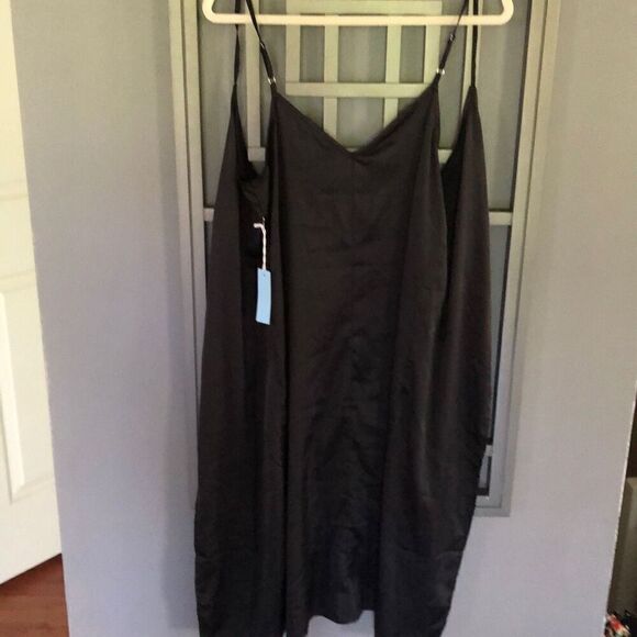 NWT Forever 21 satin spaghetti strap duster top overlay jacket size M - Picture 5 of 5